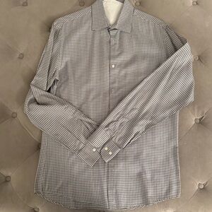 Bloomingdale's Contemporary Fit Button Down Shirt.